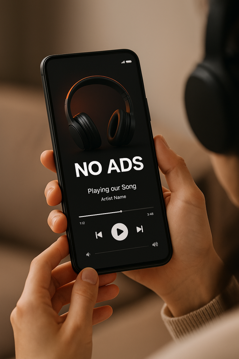 Ouvir músicas sem anúncios