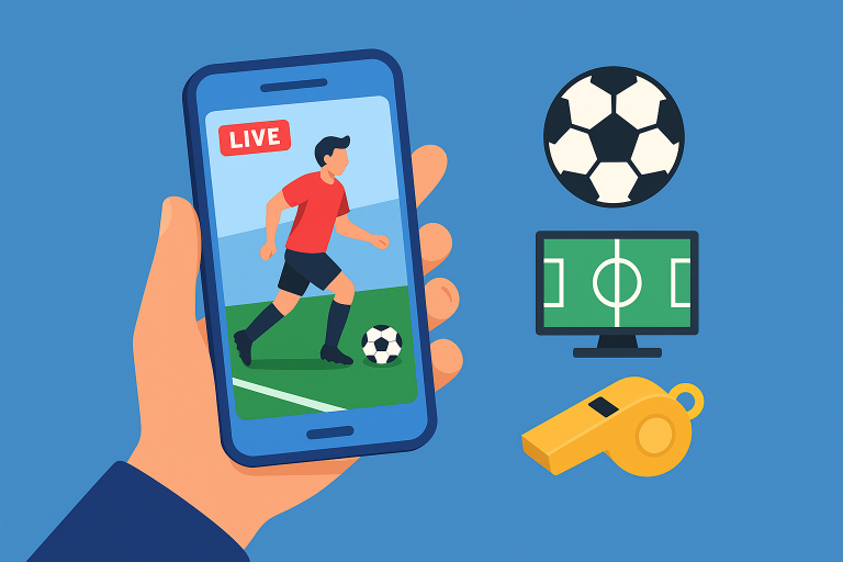 Kijk gratis voetbal op je mobiele telefoon